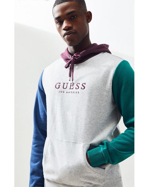 Guess color block sweatshirt Clearance