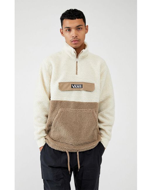 sherpa quarter zip up