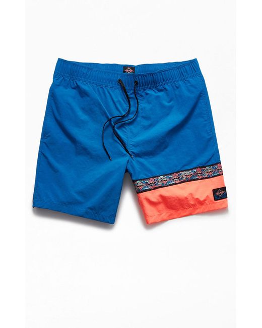 Billabong Synthetic Recycled Sons Of Fun Layback 17.5" Swim Trunks in