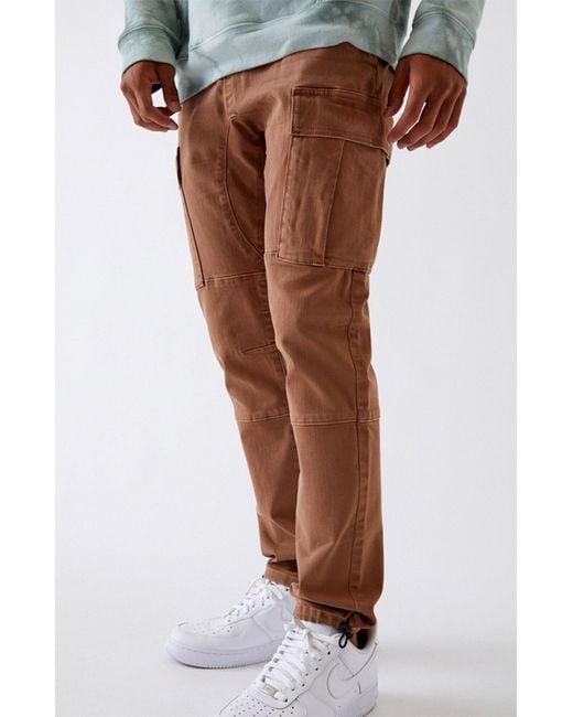 PacSun Utility Brown Slim Cargo Pants for Men - Lyst