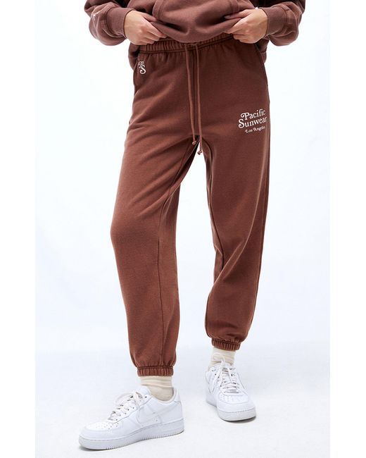 pacsun brown sweatpants