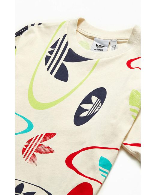 adidas Cotton All Over Print Logo T-shirt for Men | Lyst