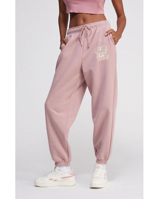 PacSun I Heart You Sweatpants in Pink 