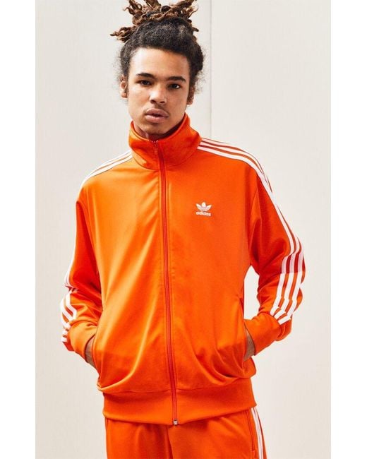 adidas Orange Firebird Track Jacket for Men Lyst