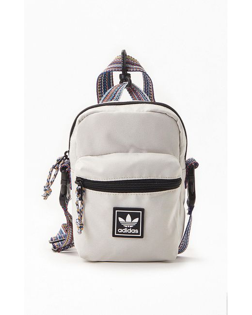 adidas Recycled Ori Utility Festival 2.5 Crossbody Bag in Ivory (White