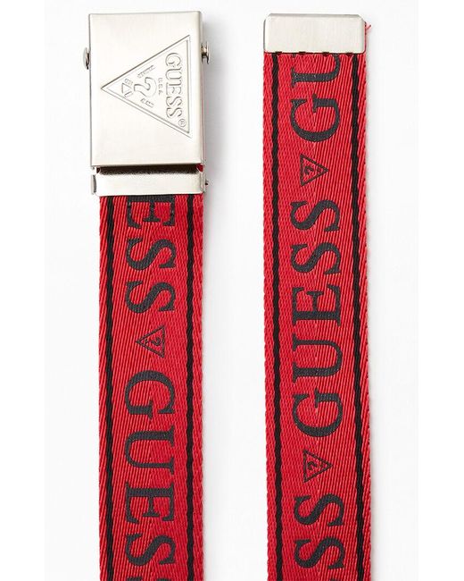 guess webbed belt