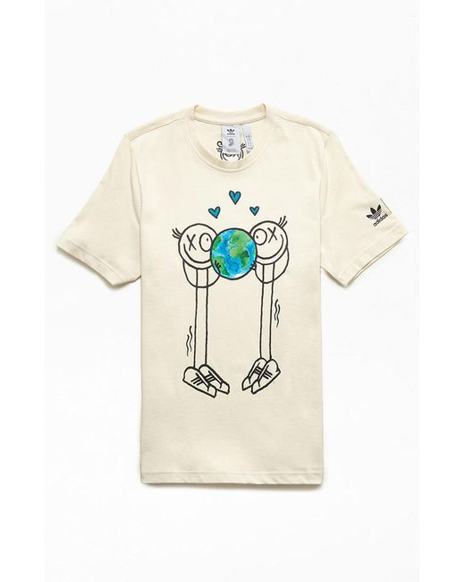 adidas Cotton Organic Originals X Andre Saraiva T-shirt in Ivory (White) for Men | Lyst