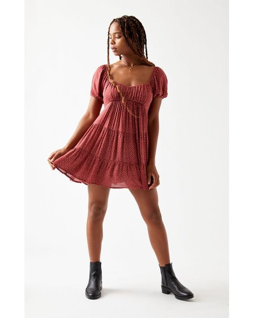 la hearts tiered babydoll dress