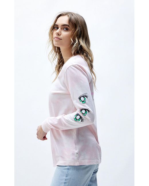 vans pink long sleeve shirt