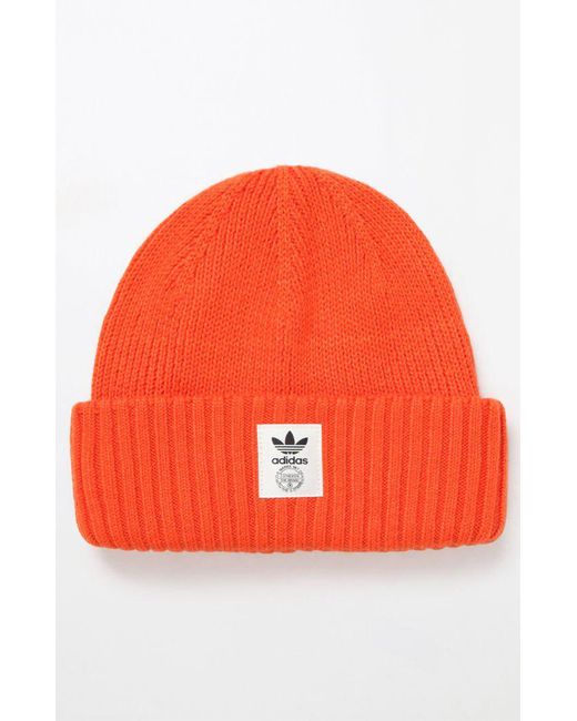adidas Utility Orange Beanie for Men | Lyst