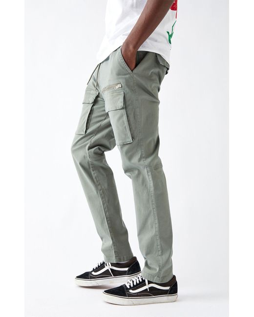 Front Pocket Slim Cargo Pants for Men 