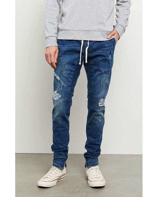 PacSun Dark Ripped Drop Skinny Jogger 