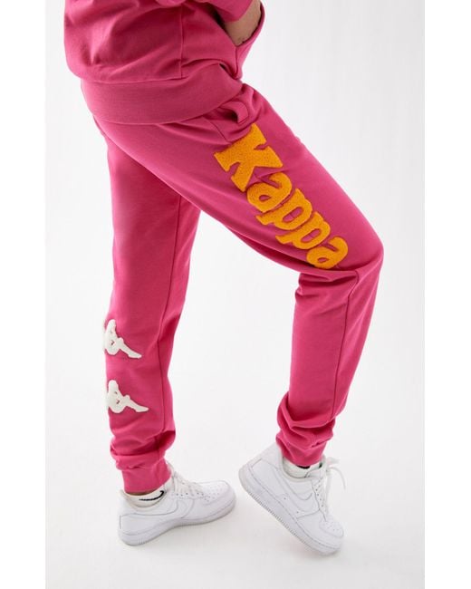 Kappa Pink 222 Banda Breat Sweatpants - Lyst