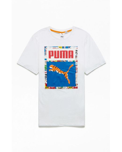 PUMA X Kellogs Tony The Tiger Logo T-shirt in White for Men | Lyst