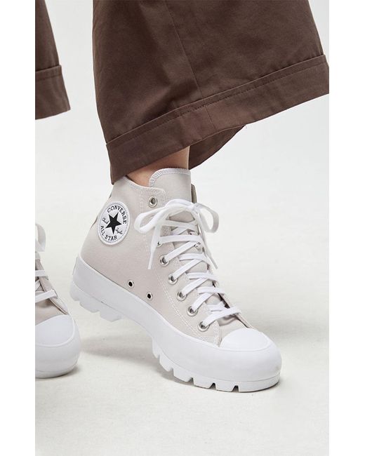 brown converse lugged