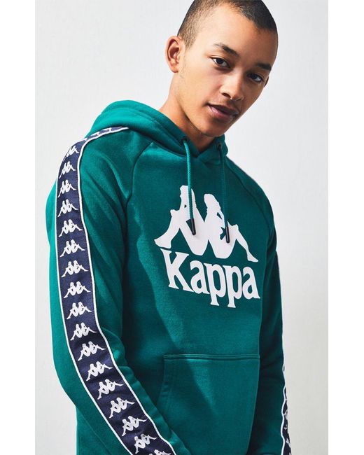 Kappa Authentic Hurtado Pullover Hoodie in Green for Men | Lyst