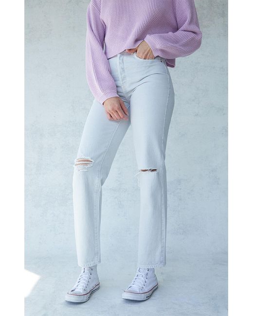 pacsun white striped jeans