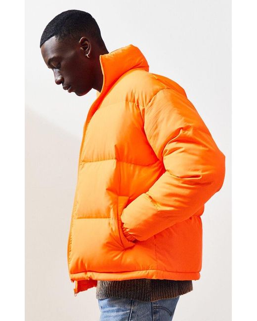 PacSun Solid Puffer Jacket in Neon 