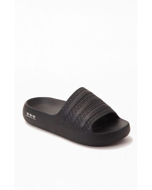 adidas Black Adilette Ayoon Slide Sandals Lyst