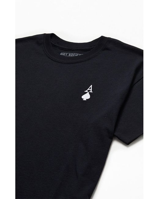 Riot Society Ace Of Spades T-shirt in 