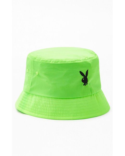 PacSun X Playboy Neon Bucket Hat in 