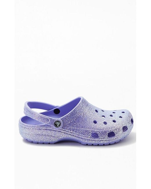 Crocs™ Classic Glitter Clogs in Purple Lyst