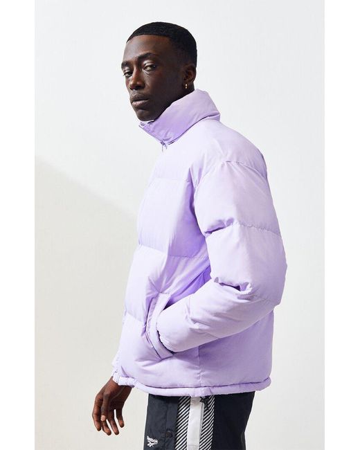 PacSun Lavender Solid Puffer Jacket in 