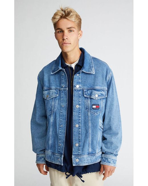 Tommy Hilfiger Archive Oversized Denim Jacket in Blue for Men | Lyst
