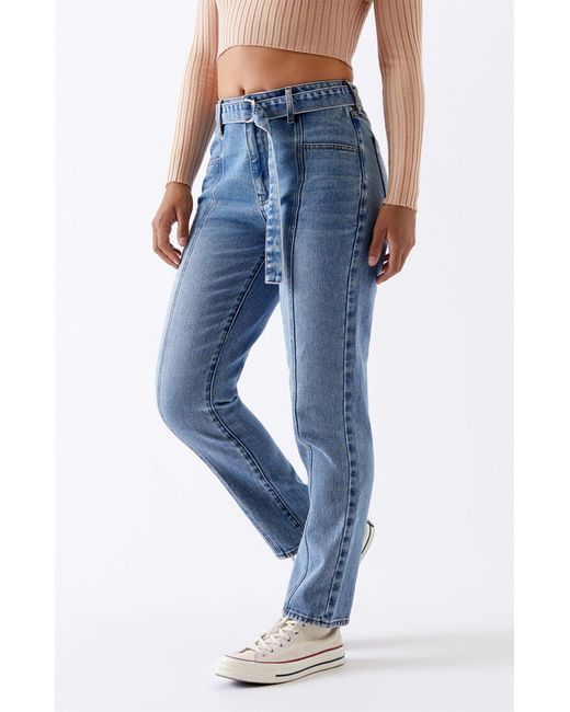 medium blue mom jeans