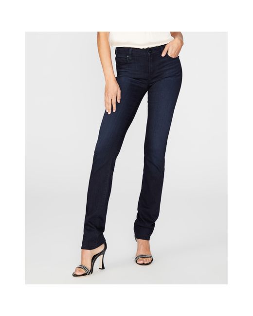 PAIGE Skyline Straight Jeans in Blue | Lyst