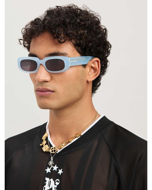 Palm Angels Noah Sunglasses in Blue for Men | Lyst UK