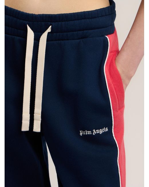 Palm Angels Blue Classic Logo Sweatpants