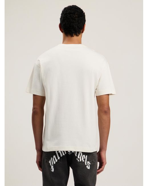 Palm Angels Natural Spray City Los Angeles T-Shirt for men
