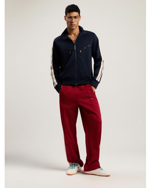 Palm Angels Red Classic Logo Zip-Up Track Pants for men