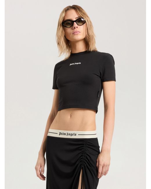 Palm Angels Black Classic Logo Baby T-Shirt