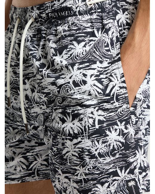 Palm Angels Multicolor Palm Waves Swim Shorts for men