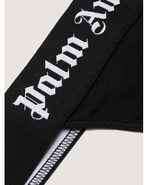 Palm Angels Black Classic Logo Thong