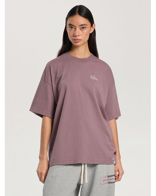 Palm Angels Purple Palm Sway Loose T-Shirt