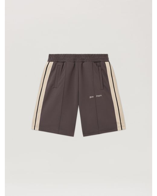Palm Angels White Classic Logo Track Shorts Dark for men
