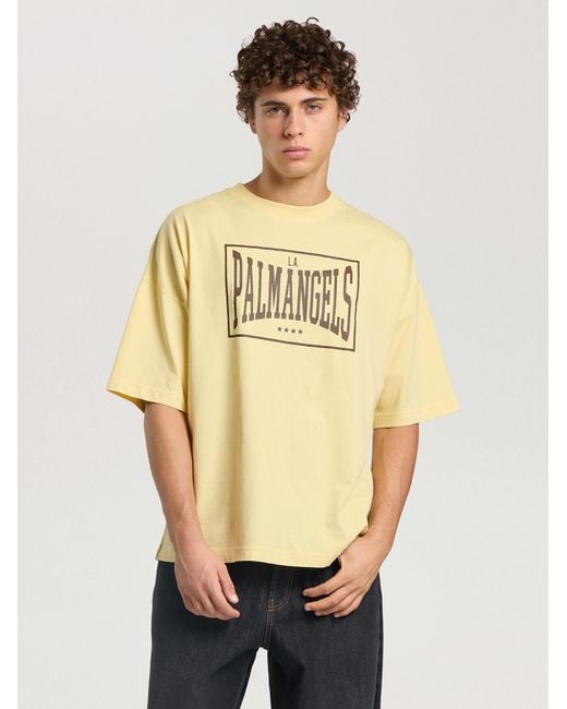 Palm Angels Metallic Vintage Box Logo Loose T-Shirt Light for men