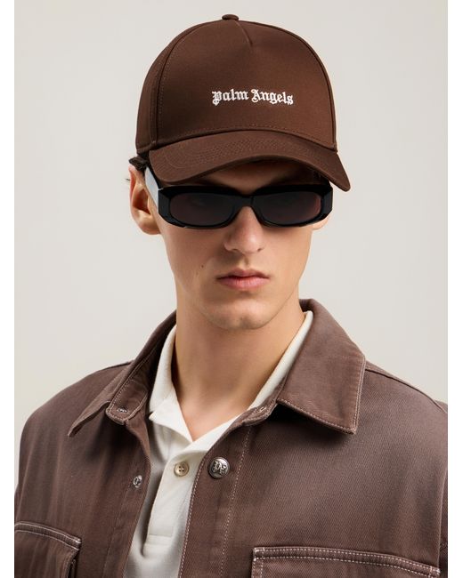 Palm Angels Brown Classic Logo Cap for men