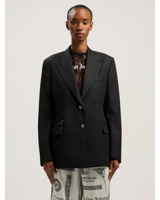 Palm Angels Black Urban Tailoring Blazer Anthracite