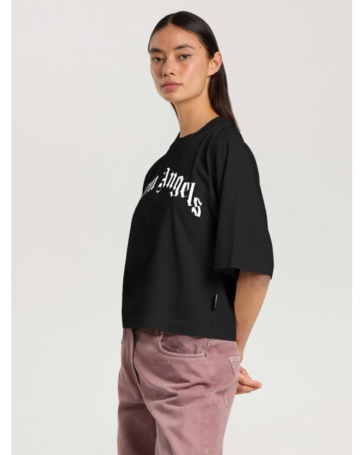 Palm Angels Multicolor Curved Logo Boxy T-Shirt