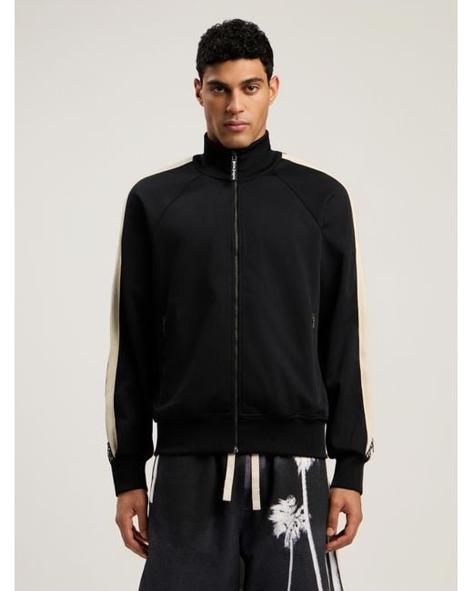 Palm Angels Black Performance Track Jacket for men