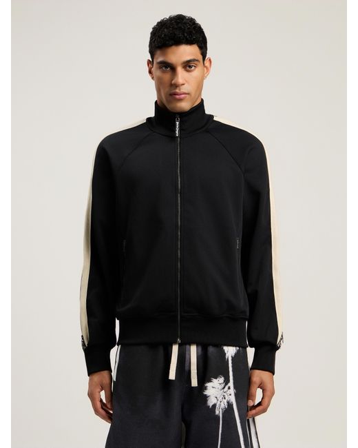 Palm Angels Black Performance Track Jacket for men
