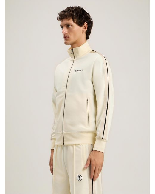 Palm Angels Natural Classic Logo Track Jacket for men