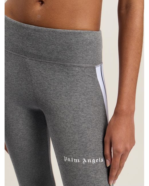 Palm Angels Gray Training Track Leggings