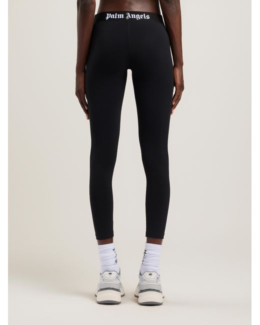 Palm Angels Black Classic Logo Sport Leggings
