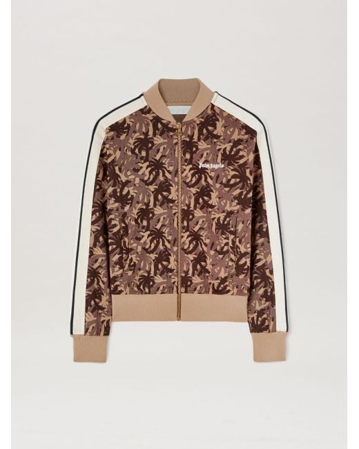 Palm Angels Brown Camouflage Bomber Track Jacket