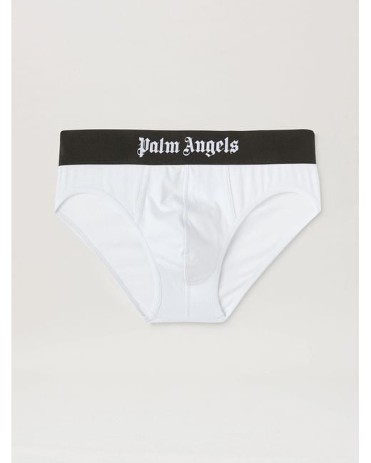 Palm Angels White Briefs Bipack for men